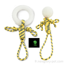 Mâter le jouet de chien de compagnie de corde tpu